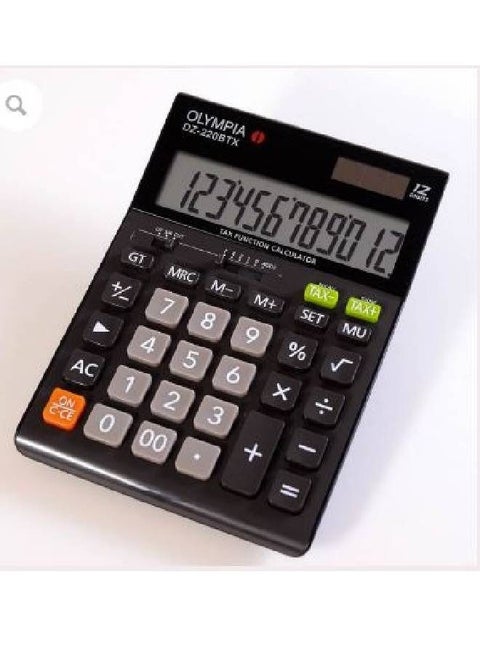 DZ-220BTX 12-Digit Desktop Calculator  -Tax Function