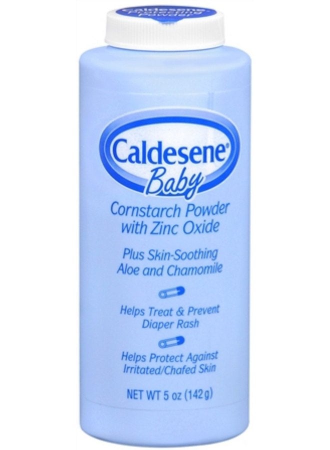 Caldesene Baby Cornstarch Powder With Zinc Oxide 5 oz (Pack of 7)