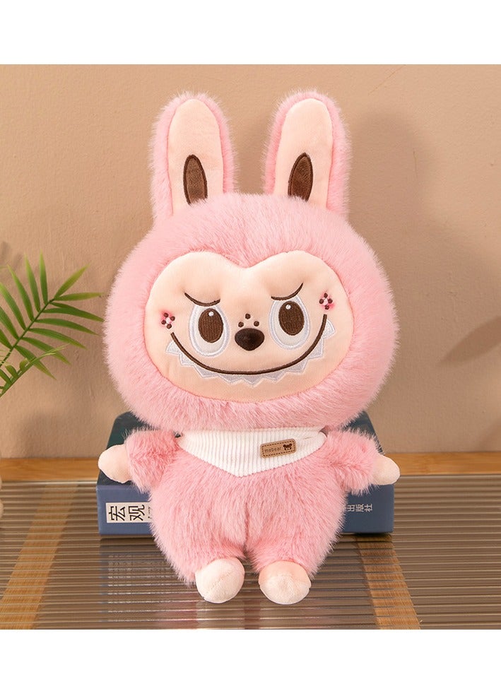 Labbub plush toy, birthday gift, size 30 cm, pink color！Boy and girl plush toys