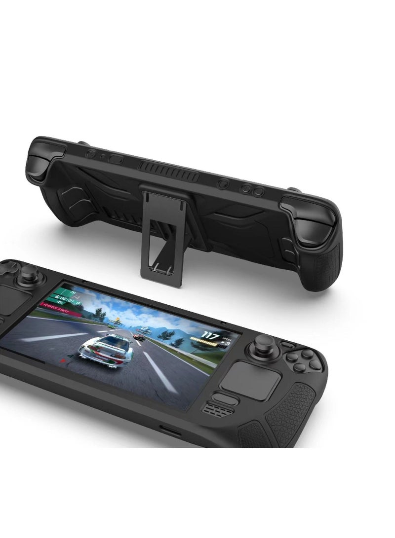 For Steam Deck Game Host Silicone Cover All Inclusive Silicone Protective Sleeve with Support - Image 2