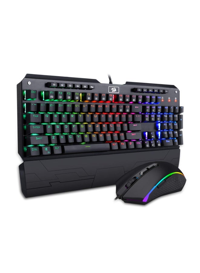 ريد راجون Redragon k555rgb-ba Gaming Keyboard Mouse Combo