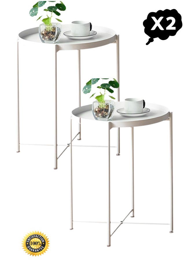 طاولة طعام  ابيض عدد اثنين قطع - Image 1