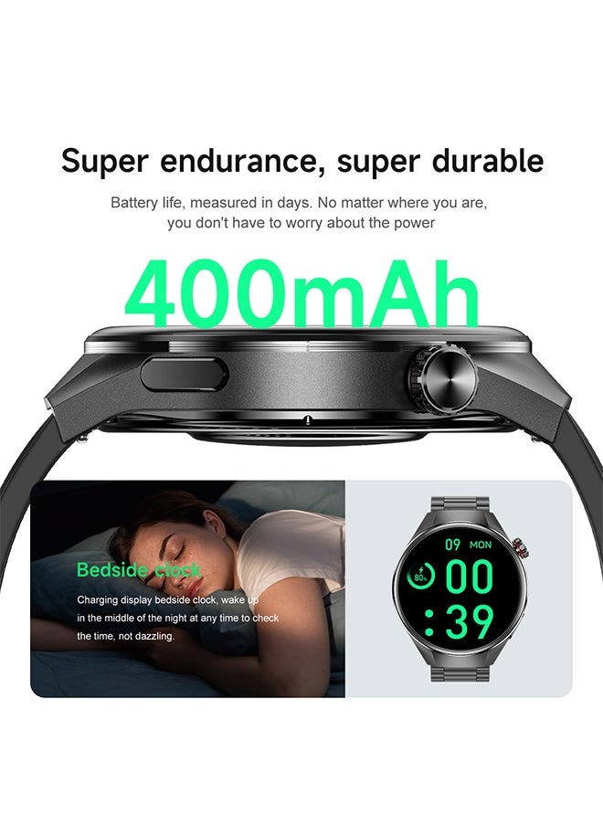 Men's Bluetooth Smartwatch, 1.75-Inch Full-Screen Touch, Bluetooth To Answer/Make Calls, Exercise And Sleep Monitoring, Message Notification Display, Universal Smart Bracelet For Android And IOS Systems, G5 Plus