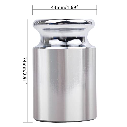 TEXALAN(R) M2 Chrome Scale Calibration Weight for School Lab Factory 1000g 1kg - Image 2