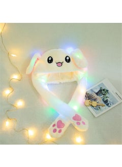 Animated Lighted Rabbit Ear Plush Hat