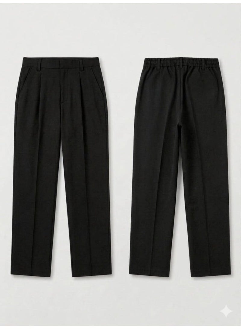 PONY Uniforms Boys' Black School Uniform Pants - Image 1