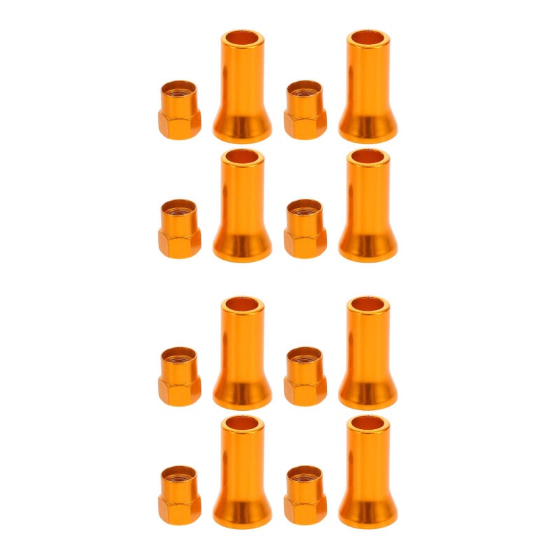 16 pcs Tire Valve Caps: Aluminum Alloy Valve Stem Caps Cover Motorcycle Air Covers Easy Installation Fit For Cars Motorcycles - Image 1