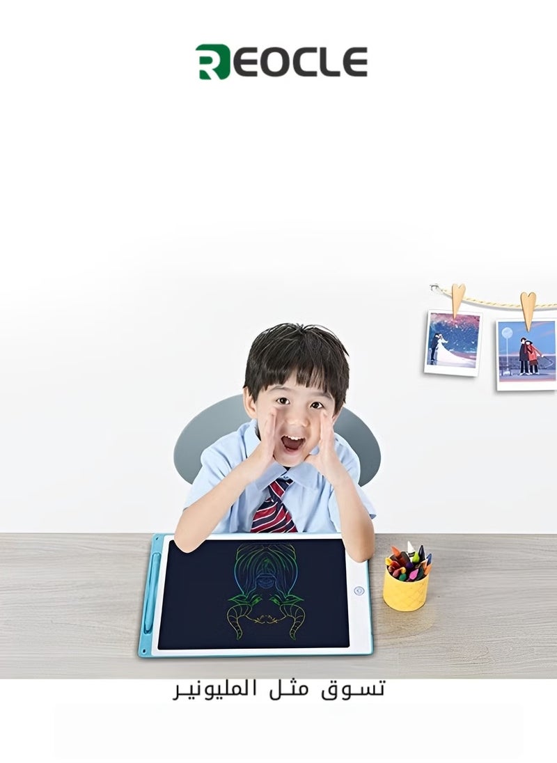 REOCLE LCD Writing Tablet 170×250mm Writing Board Drawing Tablet for Kids Reusable Learning Pads for 3 4 5 6 Years Old Boys Girls  - Image 1