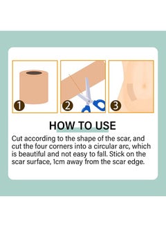 SOUTH MOON Multi-Purpose Scar Sheets,Soft Breathable Skin Color Easy Tear Tape,Complexion Concealer Patches,Skin Scar Tattoos Acne Scar Patches,Waterproof Complexion Patches  - Image 4