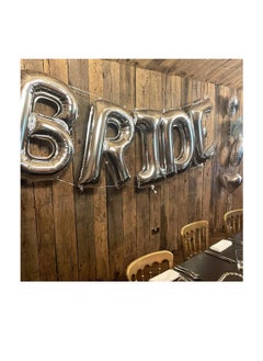 Party with Emma Silver Letter A to Z Balloons 32 inch Large Alphabet Balloons Silver Helium Foil Letter Balloon Banner for Birthday Party Anniversary Wedding Decoration (Silver-N)  - Image 2