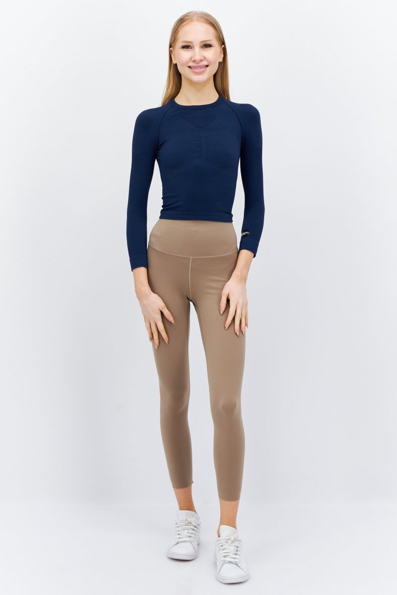 Adidas بلوزة تدريب طويلة الأكمام للنساء، رياضية، زرقاء - Image 3