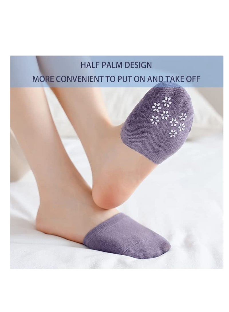 SYOSI 6 Pairs Toe Topper Socks Women Invisible Socks Toe Cover Liner Half Socks Seamless Non-Slip Toe Half Socks - Image 4