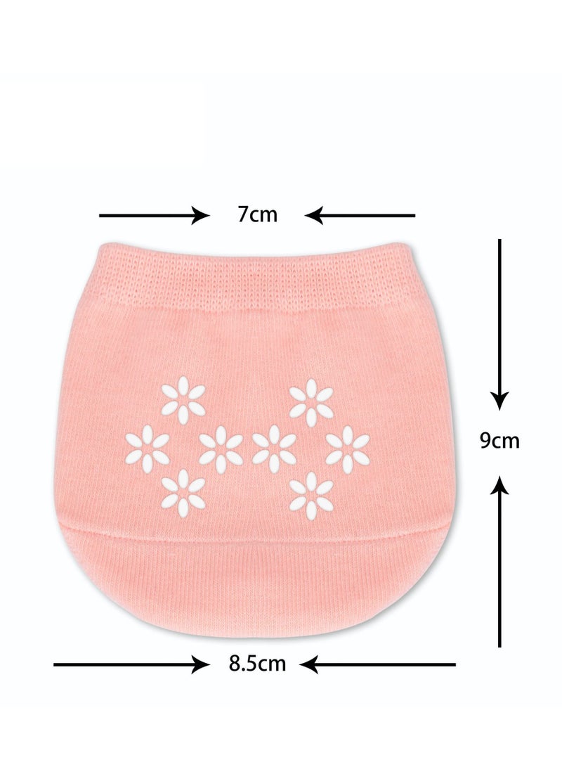 SYOSI 6 Pairs Toe Topper Socks Women Invisible Socks Toe Cover Liner Half Socks Seamless Non-Slip Toe Half Socks - Image 2