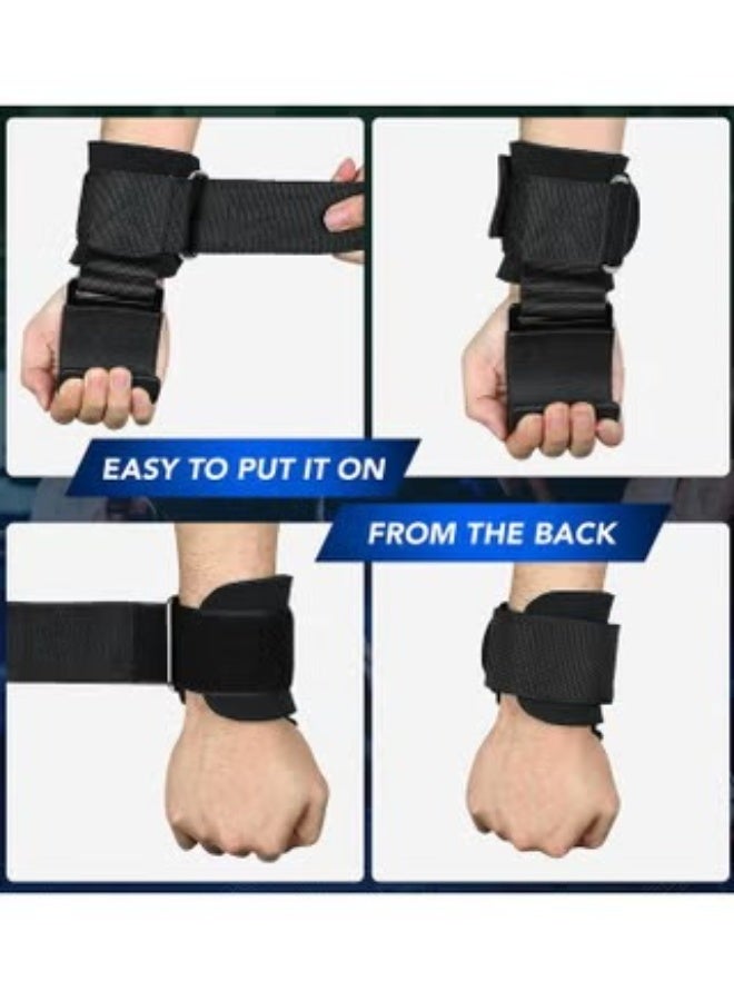 هومستر زوج واحد من خطايات رفع الوزن, حزام المعصم الرفع الثقيلة, دعم قبضة اليد للرفعات الميتة, سحب الارتفاعات, الكتفين, خطايات رفع الوزن, للرجال والنساء - Image 5