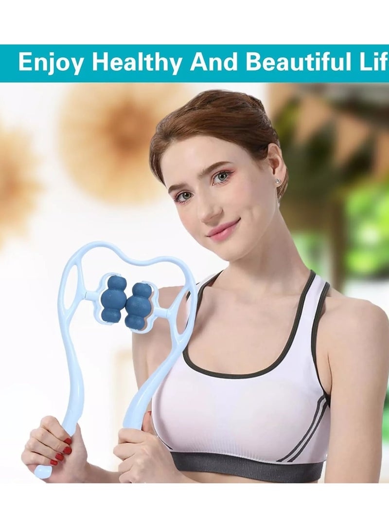 Facial Roller Massager, Handheld Flower Shape Roller for Neck and Face Massage and Facial Slimming - Image 2