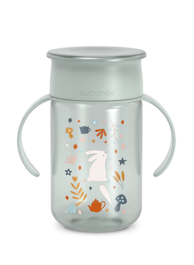 SUAVINEX كوب تدريب للأطفال 12 شهرًا وما فوق، مقاوم للتسرب 360°، مثالي للشرب من أي جانب من الحافة دون أن يبتل 340 مل أزرق - Image 1