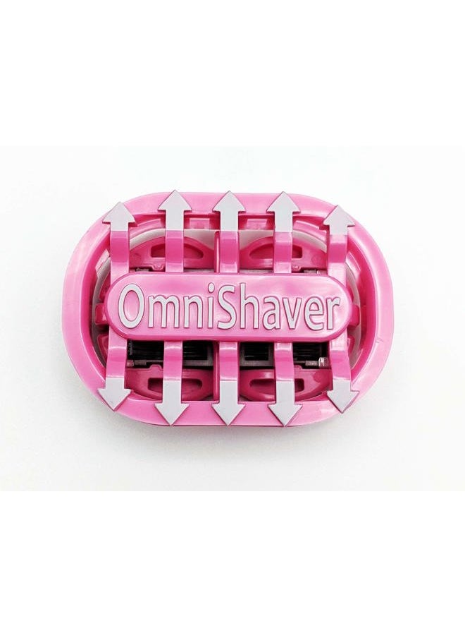 OmniShaver 2x Classic Omnishaver - Pink - The Fastest Way to Shave Head, Legs, Arms, Body|An Alternative to Disposable Shaving Razors Self Cleans & Strops During Use with Durable Blade|Bald Head Shaver for Women  - Image 2