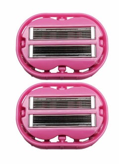 2x Classic Omnishaver - Pink - The Fastest Way to Shave Head, Legs, Arms, Body|An Alternative to Disposable Shaving Razors Self Cleans & Strops During Use with Durable Blade|Bald Head Shaver for Women