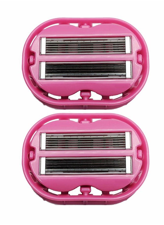 OmniShaver 2x Classic Omnishaver - Pink - The Fastest Way to Shave Head, Legs, Arms, Body|An Alternative to Disposable Shaving Razors Self Cleans & Strops During Use with Durable Blade|Bald Head Shaver for Women  - Image 1