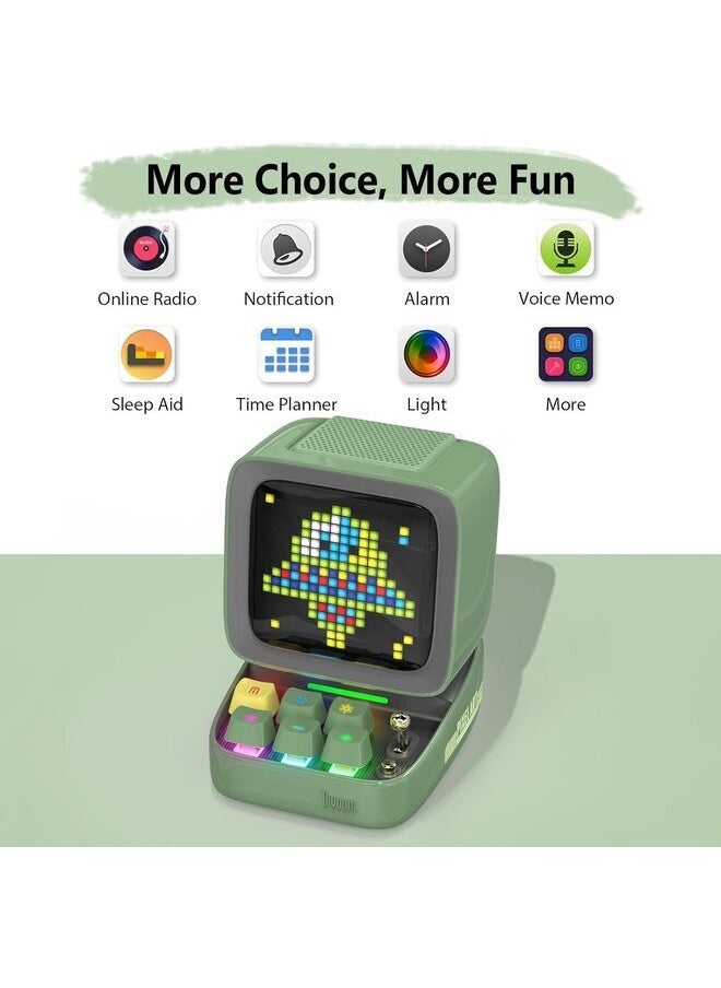 Divoom Divoom Ditoo Pro Bluetooth Mini Speaker - Green  - Image 5