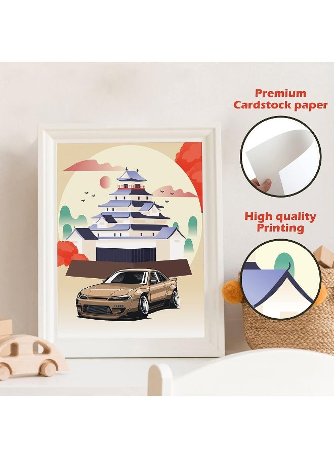 Home Trove - 97 Decor JDM Poster - JDM Cars Posters for Men, JDM Car Wall Art, Vintage Cars Pictures for Wall Bedroom, Classic Car Art Prints, Japanese Car Accessories for Boys Room Decorations (8x10 UNFRAMED) - Image 1