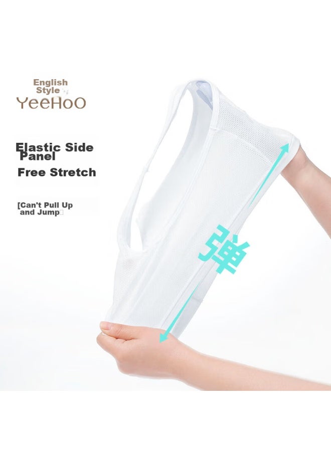 YEEHOO Ying Girls' Underwear, First Stage Small Vest, Work-style Back, Anti-nipple, Cool Mesh, Young Girl Underwear, Blue, 75a - Image 5
