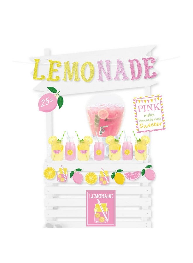 K KUMEED Lemon Party Decorations Lemonade Stand Decorations With Lemonade Banner Lemonade Sign Coffee Bar Signs Lemon Stickers For Summer Lemon Birthday Baby Shower Bridal Shower Party Supplies - Image 5