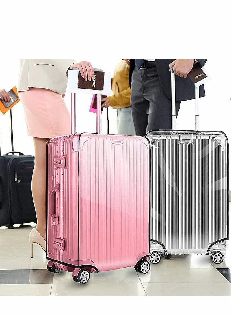 Durable Transparent PVC Luggage Protector - Stylish & Waterproof Suitcase Cover for Travel - Image 4