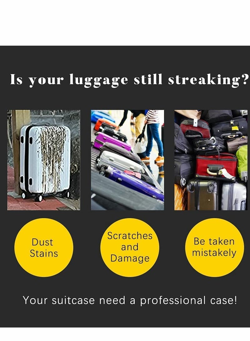 Durable Transparent PVC Luggage Protector - Stylish & Waterproof Suitcase Cover for Travel - Image 3