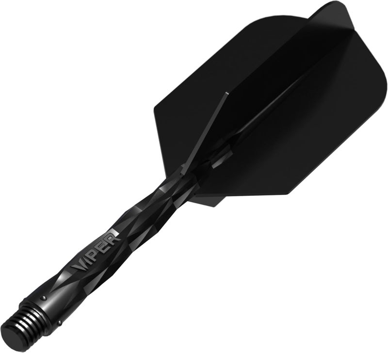 Viper Diamond Core Integrated Dart Flight & Shaft System - Precision Darting Accessory with Tough Polymers for Enhanced Performance, Set of 3, Medium Shaft, Slim Flight, Black - Image 2