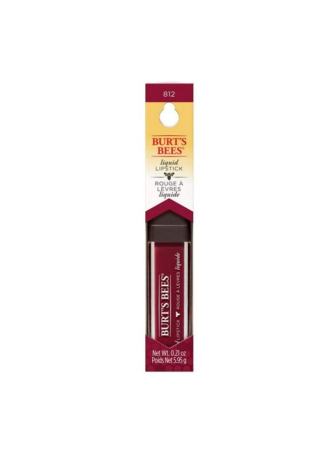 Burt's Bees 100% Natural Glossy Liquid Lipstick Rushing Rose 1 Tube - Image 3