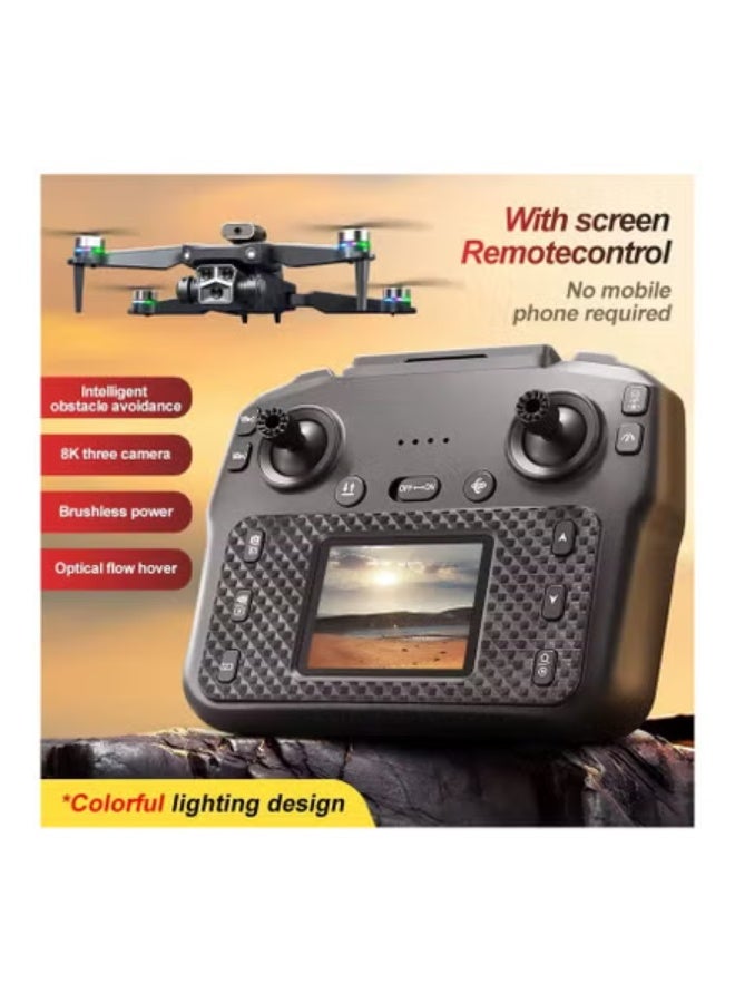 بلو فاير درون M3 Y3 Ultra قابل للطي للمبتدئين بكاميرا FPV بدقة 480P، تحكم WiFi 2.4G، محرك بدون فُرش، مستشعرات تجنّب العوائق بالأشعة تحت الحمراء، إقلاع وهبوط تلقائي، وضع بدون رأس، أضواء LED، زمن طيران 10 دقائق - Image 3