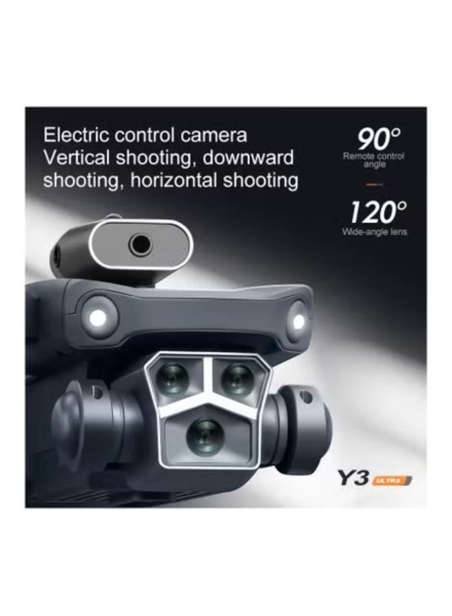 بلو فاير درون M3 Y3 Ultra قابل للطي للمبتدئين بكاميرا FPV بدقة 480P، تحكم WiFi 2.4G، محرك بدون فُرش، مستشعرات تجنّب العوائق بالأشعة تحت الحمراء، إقلاع وهبوط تلقائي، وضع بدون رأس، أضواء LED، زمن طيران 10 دقائق - Image 5