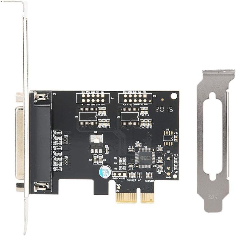 fosa PCI Express to Parallel Port Card, PCI E LPT Printer Card, 9805 Chip, Supports SPP EPP & ECP Mode, Compatible with Printers, Programmers, Scanners, Dos, Linux, - Image 1