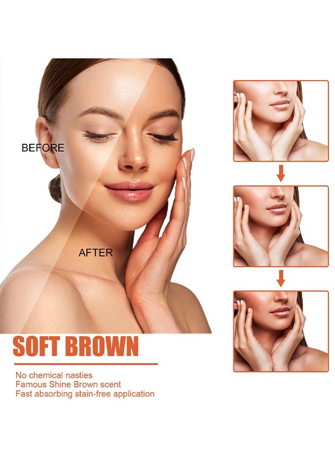 EELHOE Brown Tanning Cream, Intensive Soft Brown Tanning Accelerator Cream, Tanning Gel, Intensive Tanning Gel For Outdoor Sun, Achieve Natural Tan Skin 50g - Image 3