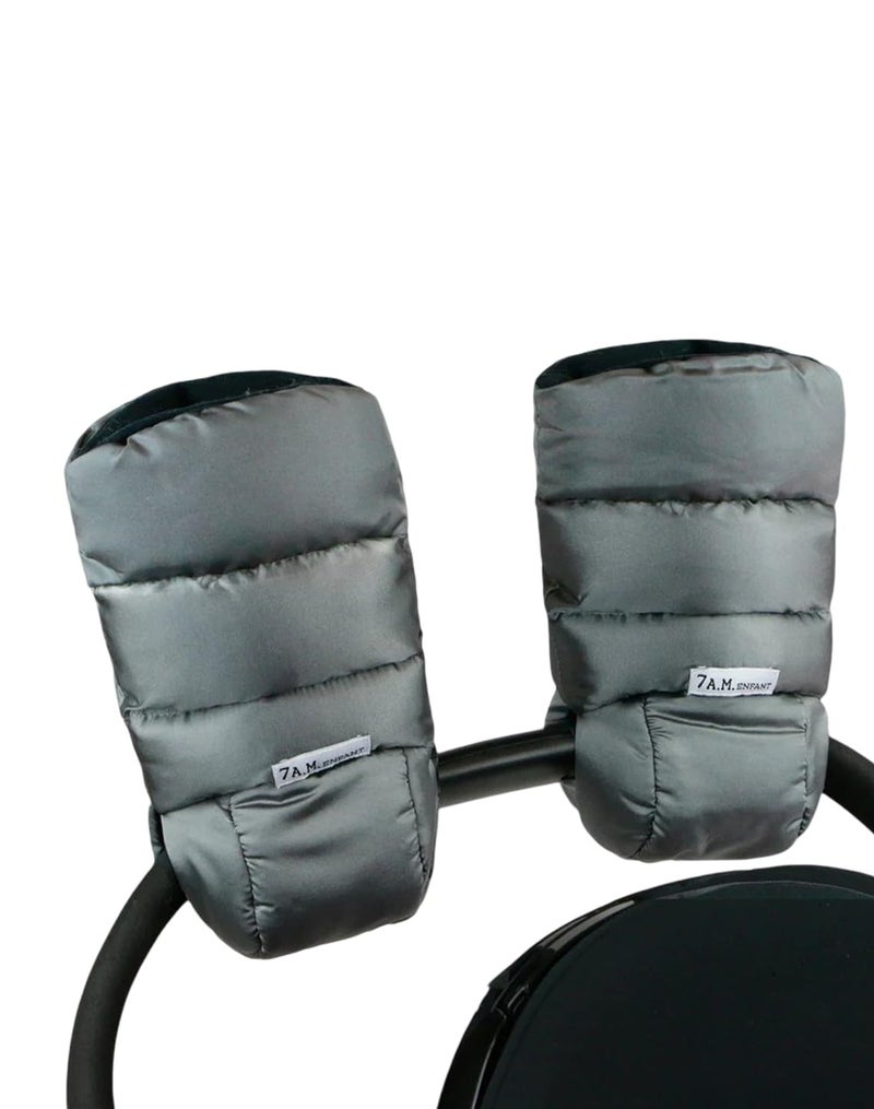 7 A.M 7AM Enfant Stroller Warmmuffs Gloves - Anti-Freeze Stroller Mittens for Handlebars, Water Repellent Hand Warmer Muff for Cold Weather, Plush Lined Stroller Warmmuffs | Winter Stroller Accessories - Image 1