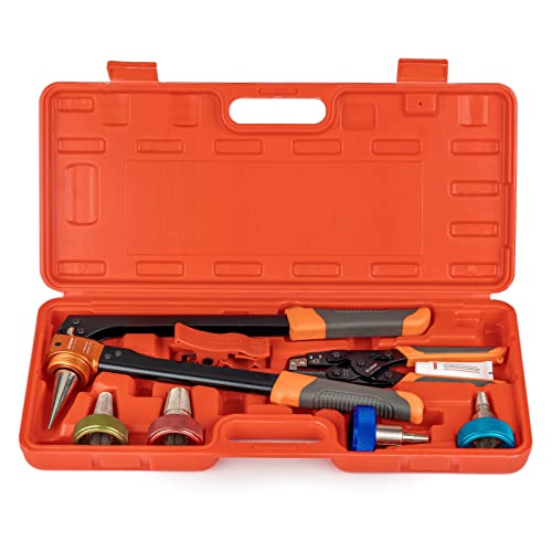 IWISS iCrimp Manual Expanding Tool Kit with Auto-Rotation Expansion Heads for 3/8,1/2,3/4&1 inch ProPEX,Wirsbo F1960 standard fittings - Image 1