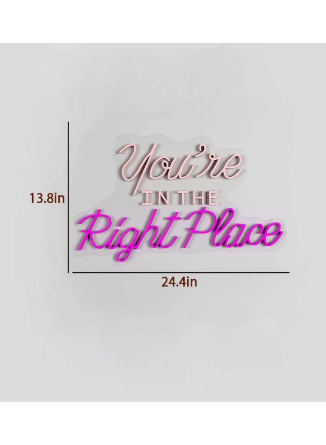 Clawcrafts You Re In The Right Place Led Neon Light  - Image 3