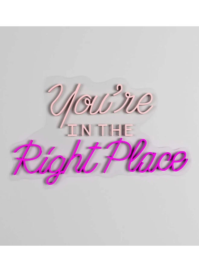 Clawcrafts You Re In The Right Place Led Neon Light  - Image 2
