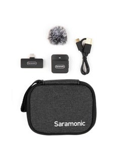 Saramonic Blink 100 B5 TX+RX 2.4GHz Micro Clip-On Wireless System w/Device-Mountable Dual-Channel USB-C Receiver for Android & iOS Devices, Computers, and More