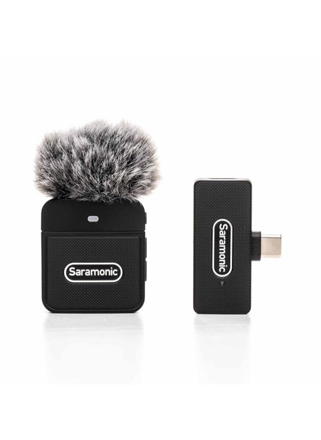 Saramonic Saramonic Blink 100 B5 TX+RX 2.4GHz Micro Clip-On Wireless System w/Device-Mountable Dual-Channel USB-C Receiver for Android & iOS Devices, Computers, and More  - Image 2