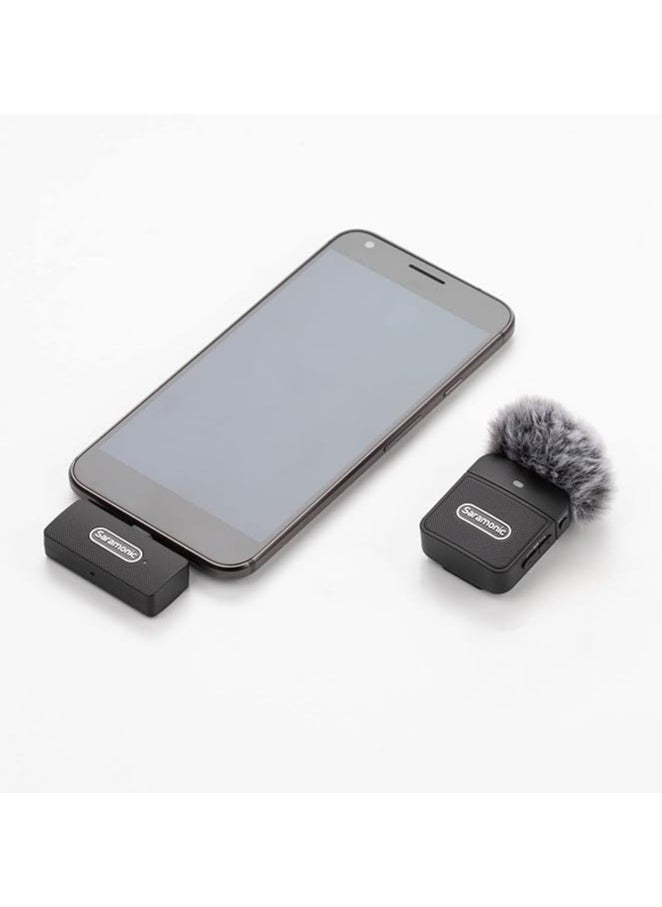 Saramonic Saramonic Blink 100 B5 TX+RX 2.4GHz Micro Clip-On Wireless System w/Device-Mountable Dual-Channel USB-C Receiver for Android & iOS Devices, Computers, and More  - Image 3