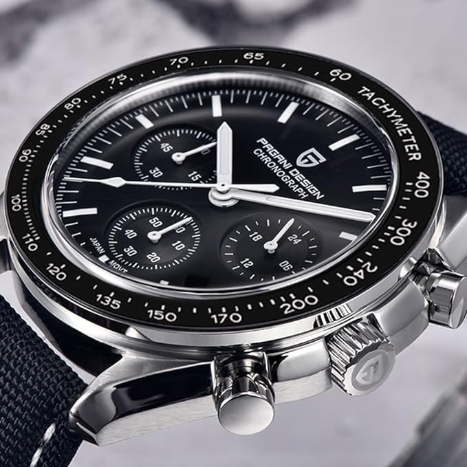 LACZ DENTON Pagani Design PD1701V3 Men's Watches Quartz Men Chronograph Stainless Steel Sports Watches for Mens Waterproof Watches Japan VK63 Movement… - Image 4