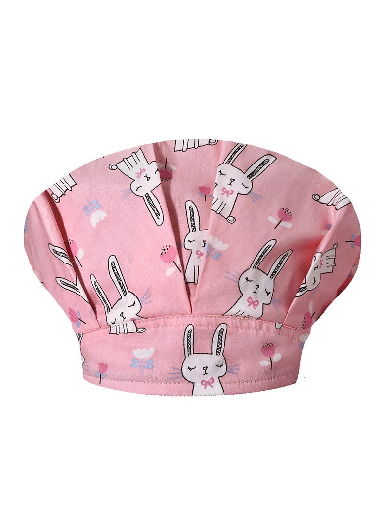 KUYING Printed Small Animal Cute Nurse Hat All Cotton Medical Work Fluffy Hat 