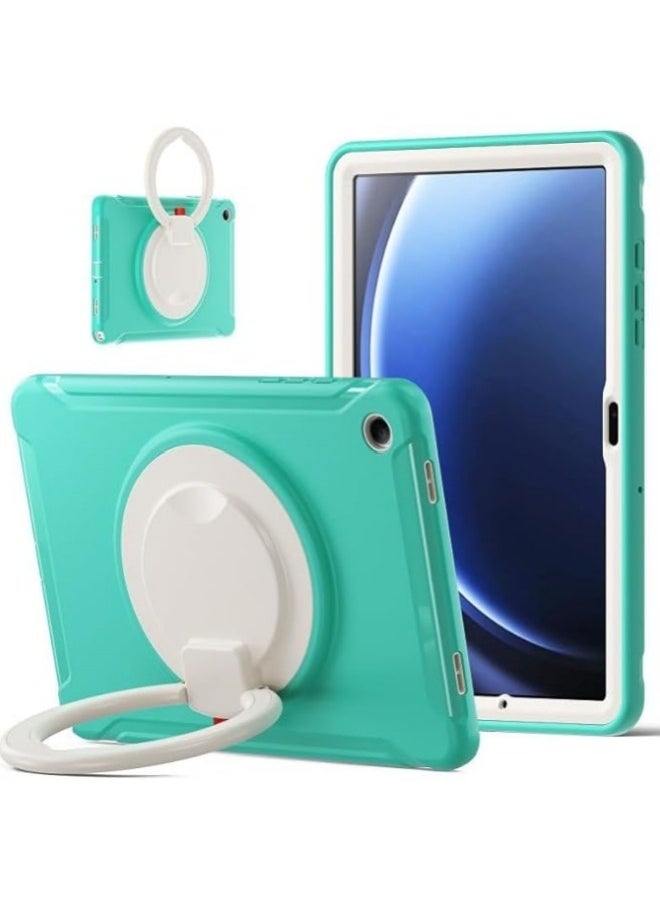 جنرال - علبة مقاومة للصدمات لجهاز Galaxy Tab A9 Plus 2023 ، مع مقبض دوار وغطاء محمي ضد الصدمات والصدمات القوية والحواف المصممة بشكل متين لحماية Galaxy Tab A9 + SM-X210 / X215 / X216. - Image 1