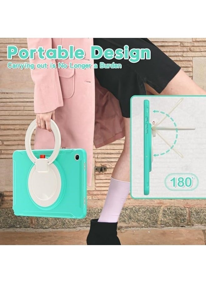 جنرال - علبة مقاومة للصدمات لجهاز Galaxy Tab A9 Plus 2023 ، مع مقبض دوار وغطاء محمي ضد الصدمات والصدمات القوية والحواف المصممة بشكل متين لحماية Galaxy Tab A9 + SM-X210 / X215 / X216. - Image 1