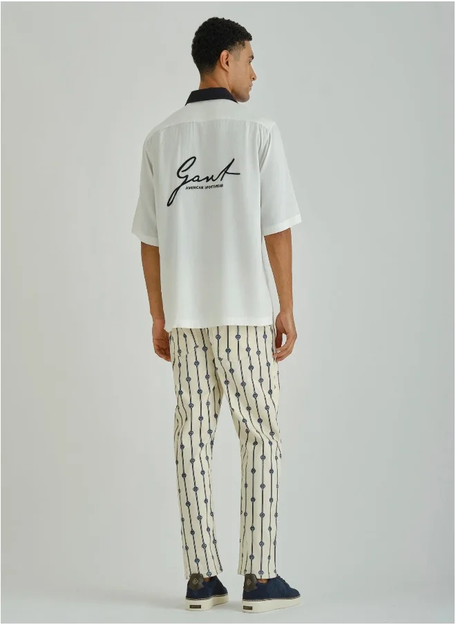 غانت Gant Ramadan Collection  Men's Eggshell Viscose Shirt