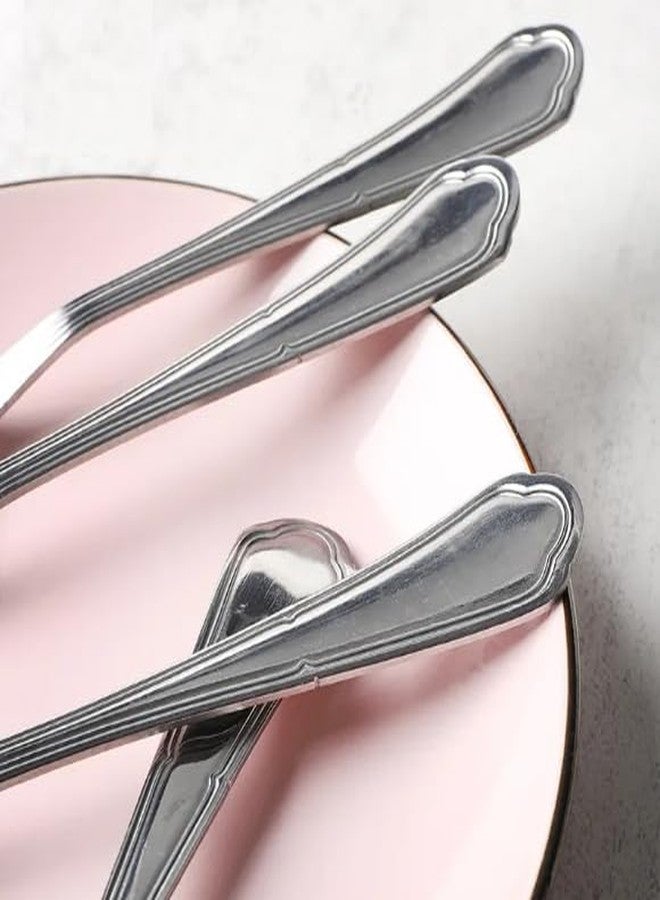 FRILL Stainless Steel Dinning, Dinner Spoons, Table Spoon Set of 12 Food Grade Silverware for Home & Kitchen - Image 2