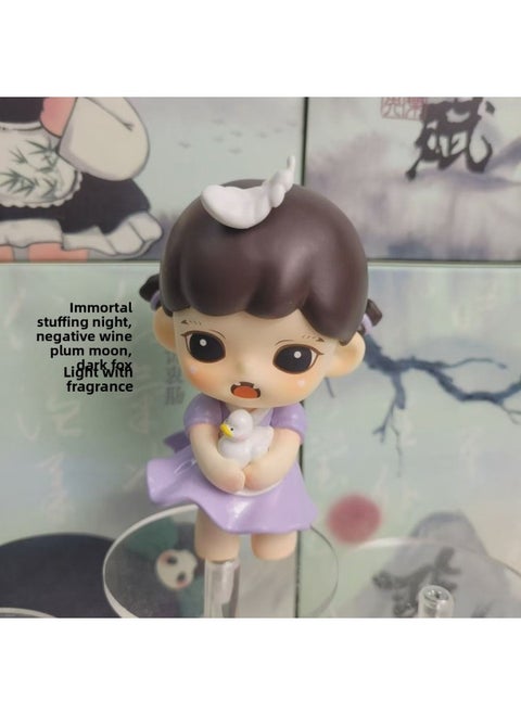 Chinese Version Of Baby Zorra Three Generations Of Exquisite Blind Box Antique Girl Ornaments Tide Play Doll Hand Gift Cute-Color:Hug Goose-Specifications:The National Version Has Slight Flaws By Default And Cannot Be Returned Or Exchanged After Sale