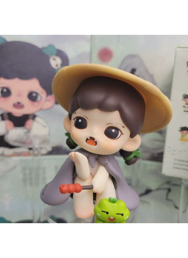 null - Chinese Version Of Baby Zorra Three Generations Of Exquisite Blind Box Antique Girl Ornaments Tide Play Doll Hand Gift Cute-Color:Hug Goose-Specifications:The National Version Has Slight Flaws By Default And Cannot Be Returned Or Exchanged After Sale - Image 1